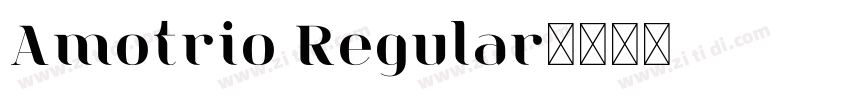 Amotrio Regular字体转换